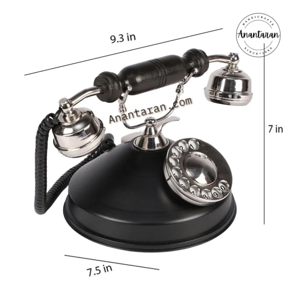 Handmade Vintage Old Telephone - Image 3
