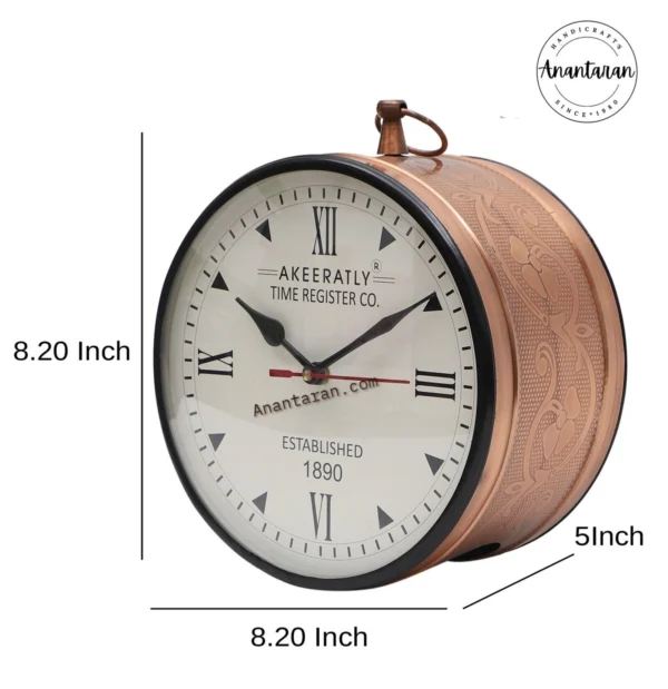 Metal Vintage Wall Clock - Image 2