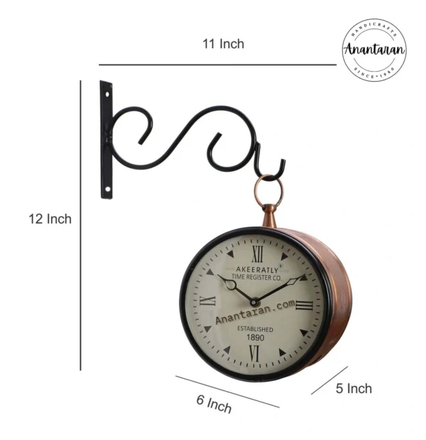 Metal Eaching Station Clock - Image 4