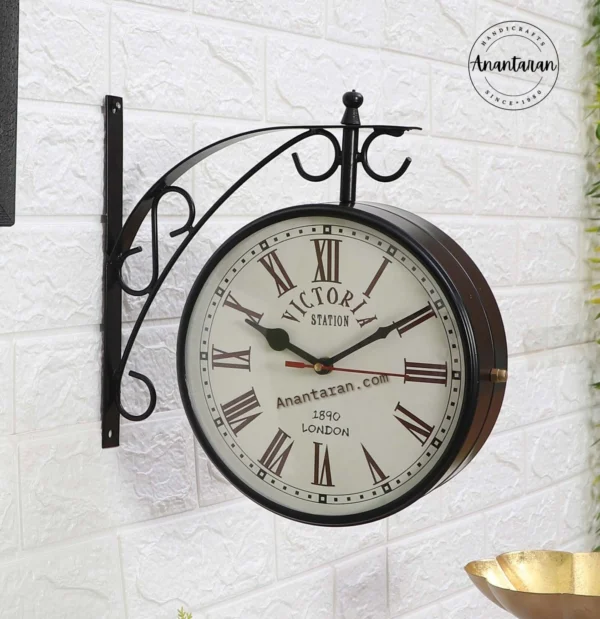 Double Side Railway Clock