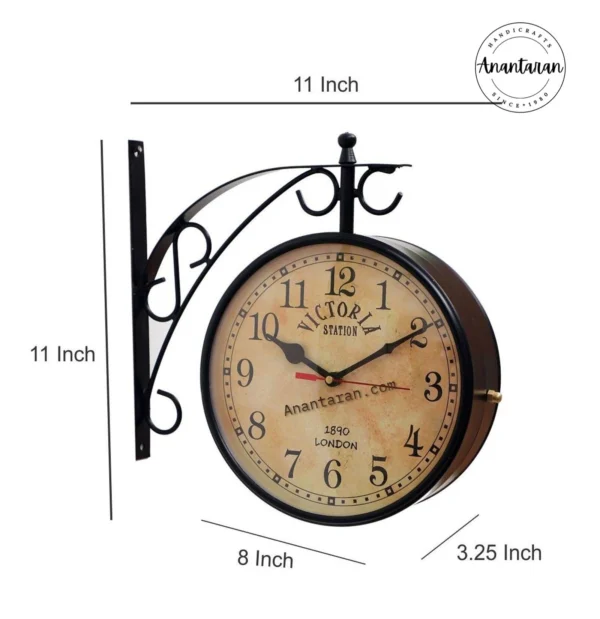 Two Sided Wall Clock - Image 2