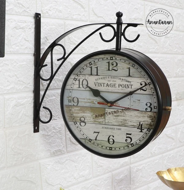 Two Sided Railway Clock