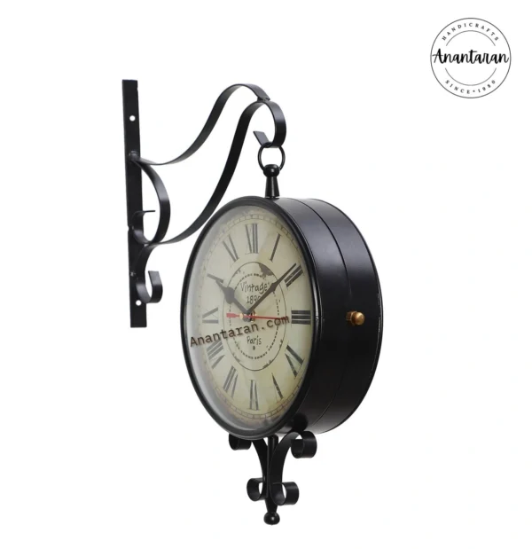Two Sided Railway Wall Clock - Image 2