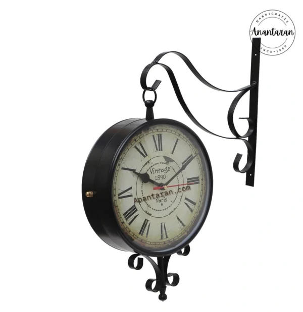 Two Sided Railway Wall Clock - Image 3