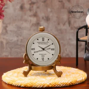 2 Inch Brass Table Clock