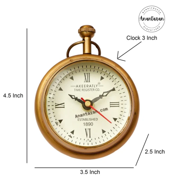 3 Inch Paper Weight Table Clock - Image 2