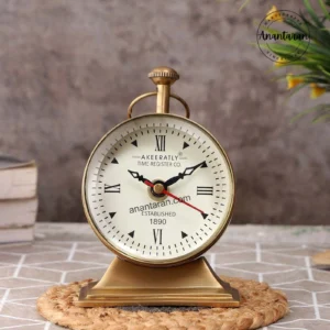 3 Inch Brass Table Clock