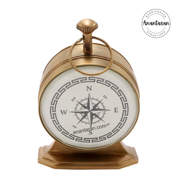 3 Inch Brass Table Clock - Image 5