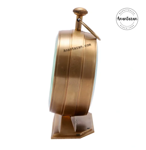 4 Inch Brass Table Clocks - Image 4