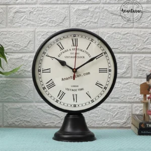 8 Inch Metal Table Clock