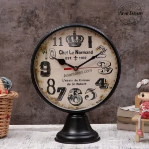 8 Inch Metal Table Clocks