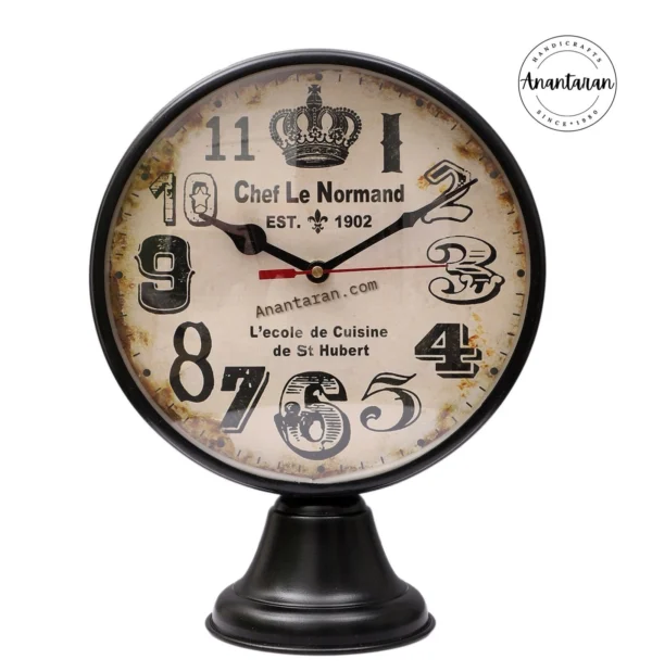 8 Inch Metal Table Clocks - Image 2