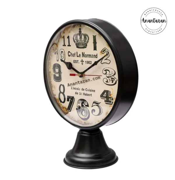 8 Inch Metal Table Clocks - Image 4