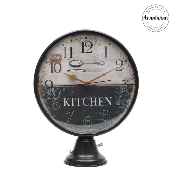 10 Inch Vintage Table Clock - Image 2