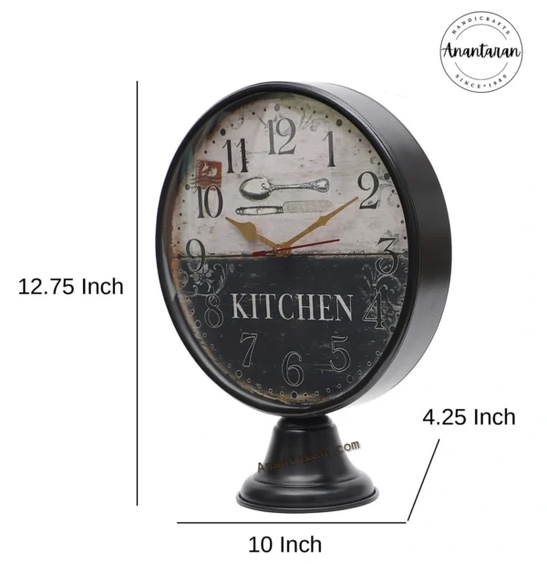 10 Inch Vintage Table Clock - Image 3